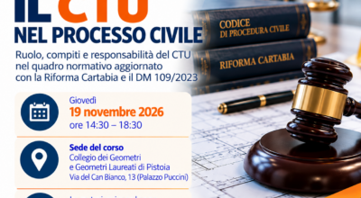 Pistoia – Corso: “Il CTU nel processo civile “